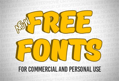 New Free Fonts For Commercial Use Fonts Graphic Design Junction