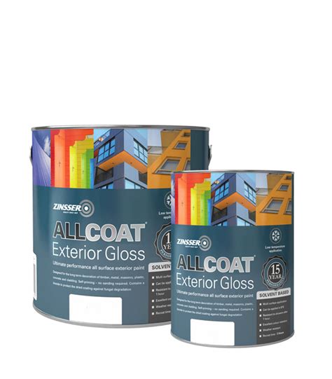 Zinsser Allcoat Solvent Based Exterior Gloss Paint Next Day Paint