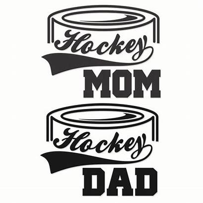 Hockey Mom Dad Designs Cuttable Font Cut