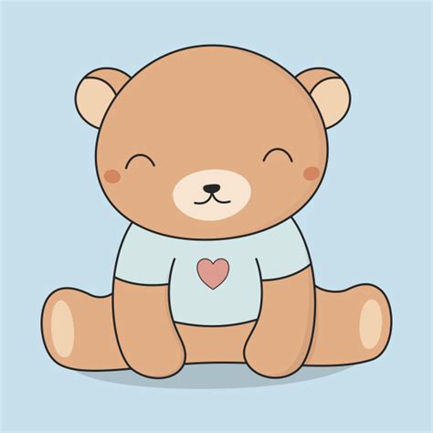 Kawaii Cute Brown Teddy Bear Cute Bear T Shirt