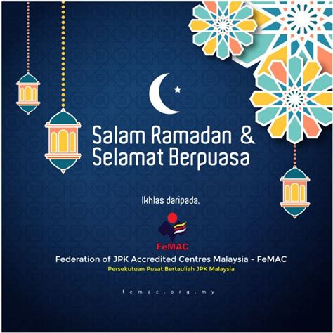 Salam Ramadan Selamat Berpuasa Federation Of JPK Accredited Centers