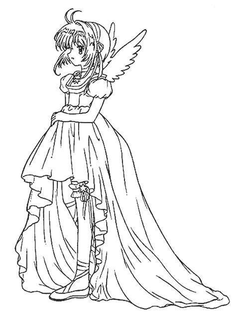 Sakura Coloring Book Coloring Pages