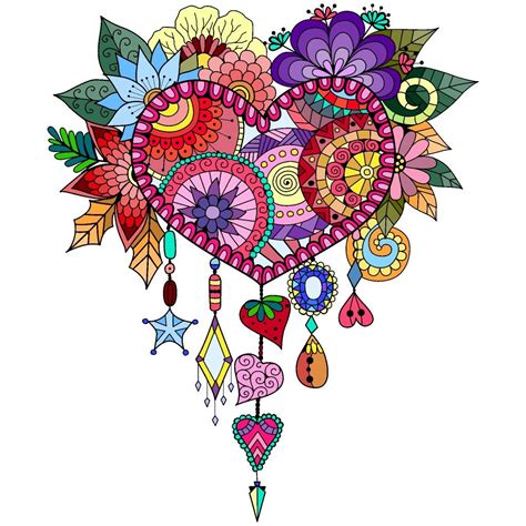 Corazón Mandala Mandala Design Art Colorful Art Mandala Art