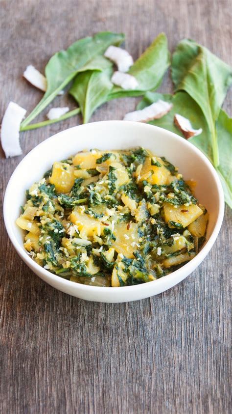A Simple Easy To Make And Delicious Side With Potatoes And Spinach