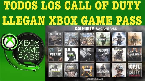 La Saga Call Of Duty Al CompletÓ En El Xbox Game Pass Youtube