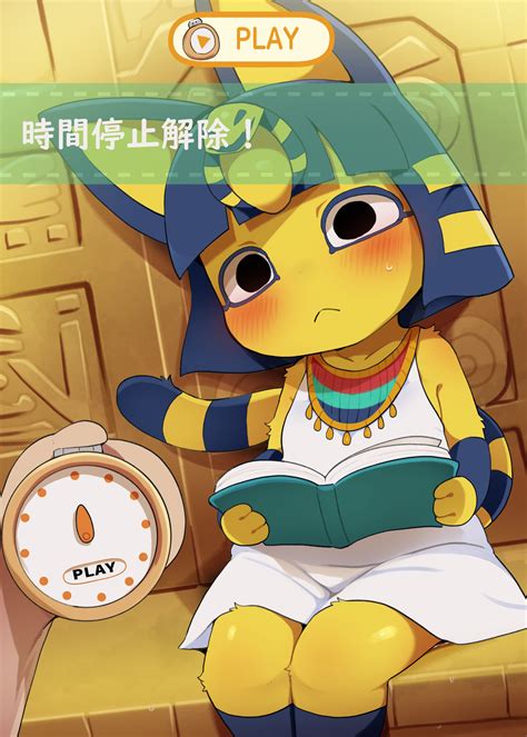 Rule 34 2023 Animal Crossing Ankha Ankha Animal Crossing Blush Dagasi Digital Media Artwork