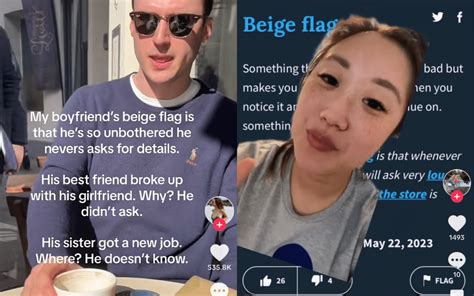What Is A ‘beige Flag’ The Latest Dating Trend Sweeping Tiktok Centennial World Internet