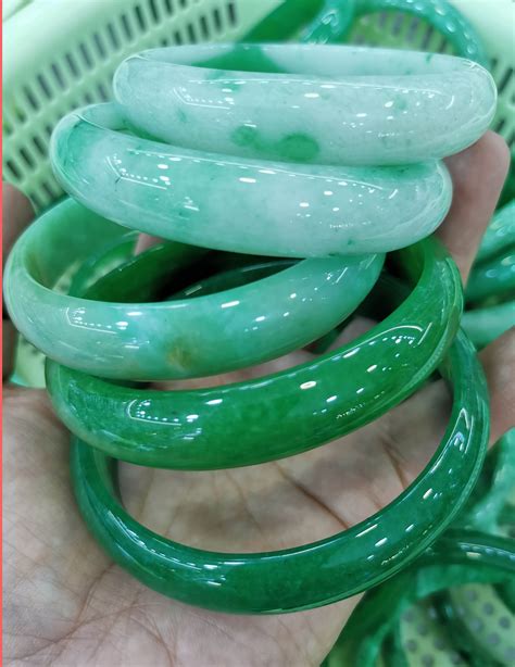 High Quality Large Natural Jadeite Gemstone Bracelet Emeral Etsy