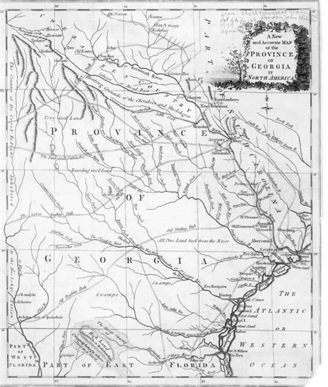 1779 Map Of Georgia Access Genealogy
