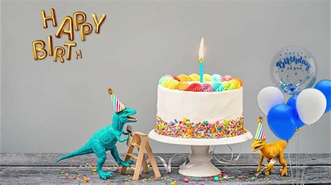 Happy Birthday Motion Graphic Background Loop Animation Footage 4k Free