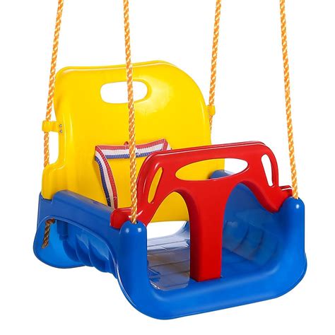 3 In 1 Bucket Swing Seat High Back Swing For Toddler Baby Indoor