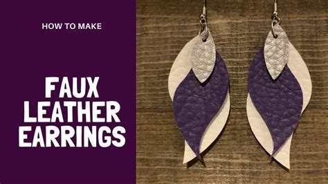 Diy Faux Leather Earrings How To Cut Faux Leather With A Cricut