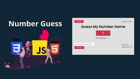 Number Guessing Game Using Html Css And Javascript Youtube