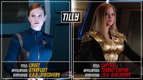 Side By Side Looks At Prime And Mirror Universe Characters On Star Trek