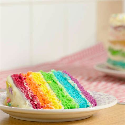 Easy 6 Layer Rainbow Cake Step By Step