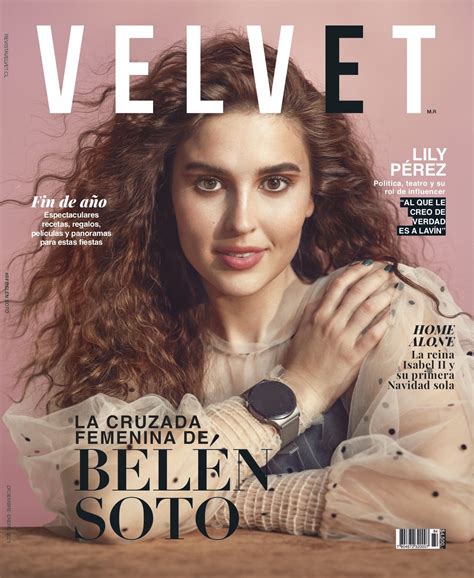 Revista Velvet Edición Diciembre Belén Soto