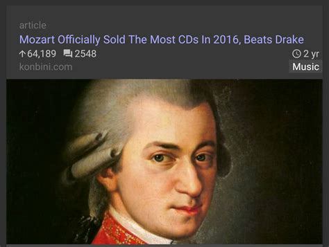 225 Years After His Death Mozart Still Sells The Most Cds R