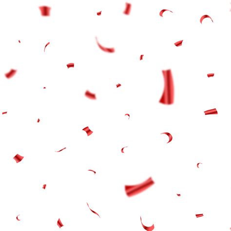 Anniversary Celebration Confetti Vector Hd Png Images Shiny Red