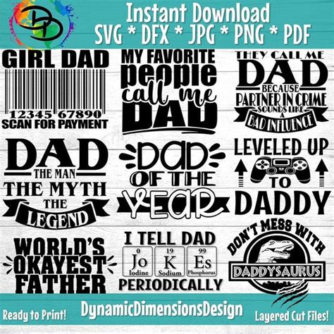 Dad Bundle svg Dad svg Father's Day Funny Dad Shirt image 0 in 2020