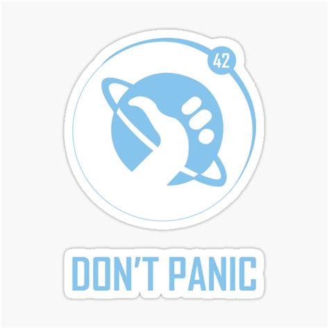Dont Panic Sticker By Fierytiger Redbubble