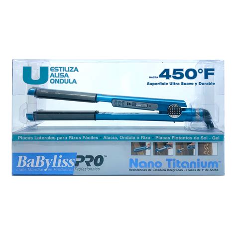 Plancha De Cabello Pro Nano Titanium 1 Babyliss Gloria Saltos