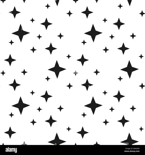 Vector Seamless Stars Pattern Star Background Based On Random Elements