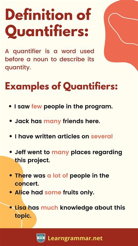 Definition Of Quantifiers Nouns Article Writing Complete English