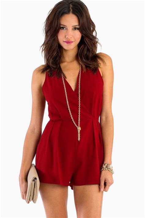 26 Red Hot Looks Literally Classy Romper Red Rompers Outfit Fashion