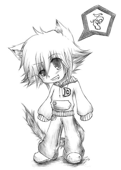 Fox Boy Chibi Anime Chibi Boy And Girl Drawing