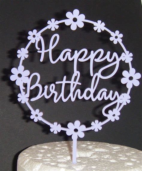 Happy Birthday Cake Topper Printable