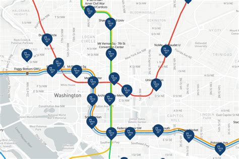 Every Dc Metro Stations Closest Public Bathroom Mapped