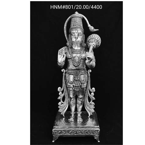 Buy Quality Hallmarked And Pure Silver Idol Of Hanuman Ji In New Delhi