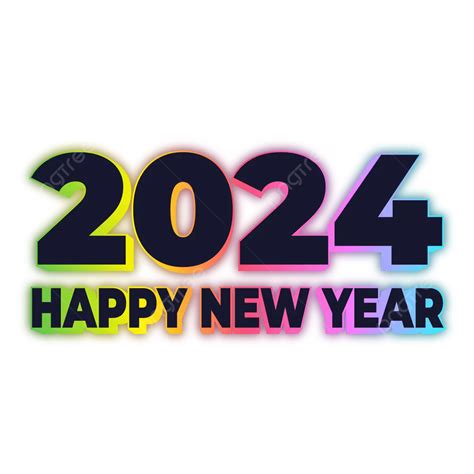 2024 new year editable text effect in modern trend style vector 2024 new year png and vector