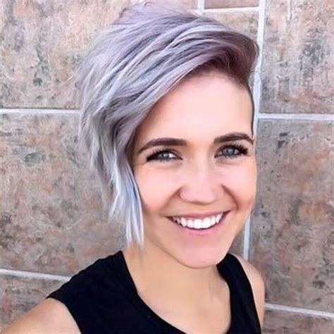 2017 Short Hairstyles Purple Fashion And Women