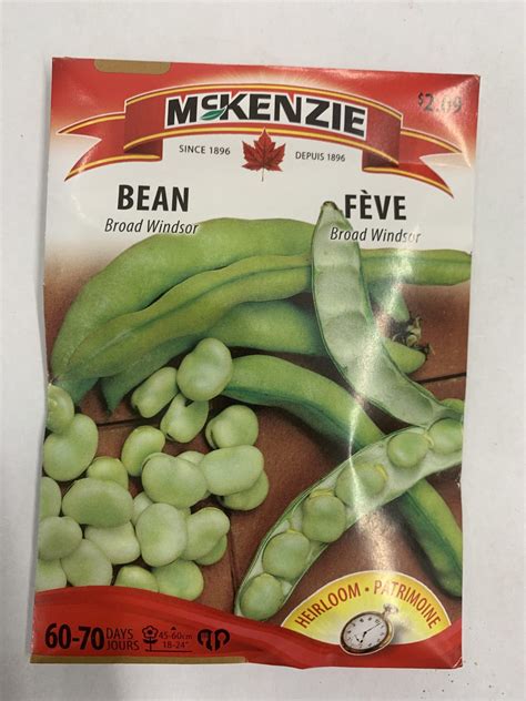 Mckenzie Seed Bean Broad Windsor Winnipeg Greenhouses And Garden