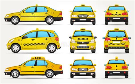 Frente Del Taxi Ilustración Del Vector Ilustración De Taxi 300765