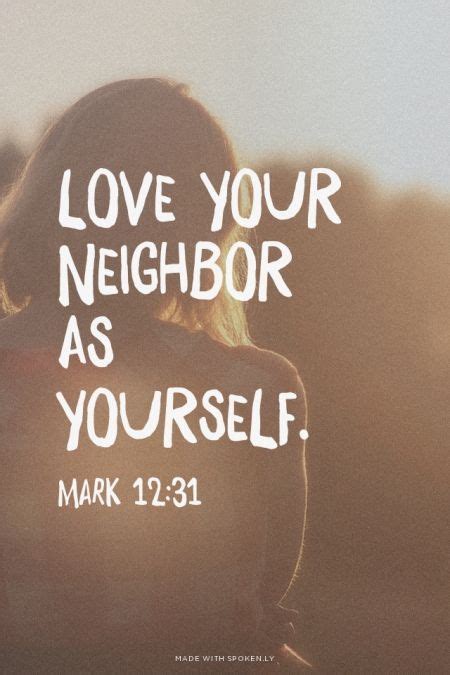 Love Your Neighbor As Yourself Amen Verses