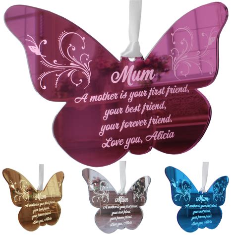 Mothers Day T Personalised Mother Daughter Butterfly Poem For Mum