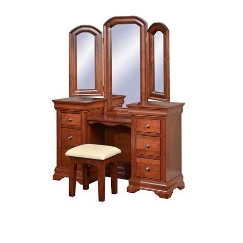 Wayside Custom Furniture Chateau 37044 Vanity And Mirror Wayside