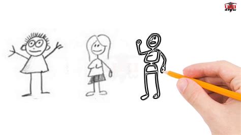 How To Draw Stick Figure Step By Step Easy For Beginnerskids Stick