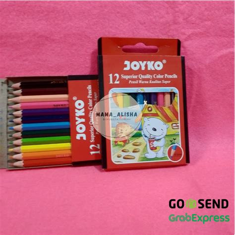 Jual Color Pencil Pensil Warna Joyko Isi 12 Ukuran Pendek Mini