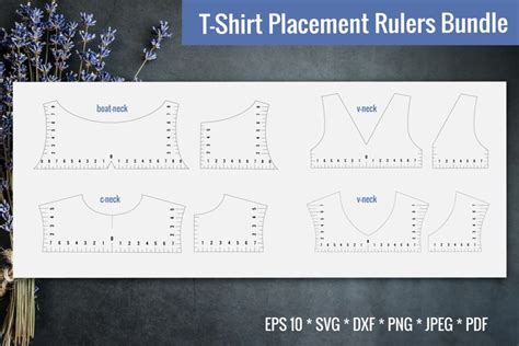 T Shirt Placement Ruler T Shirt Ruler Svg Bundle Svg 1022590 Cut