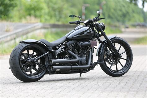 Thunderbike Completely Black H D Fxsb Breakout Custom Motorcycle
