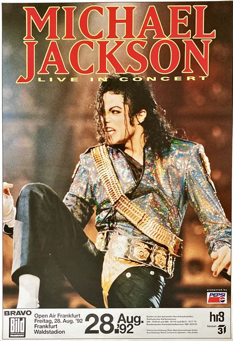 Jackson Michael Concert Poster 2881992 Frankfurt ⋆ Popdom