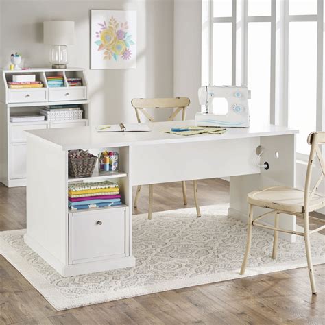 Better Homes And Gardens Craftform Sewing And Craft Table White Finish