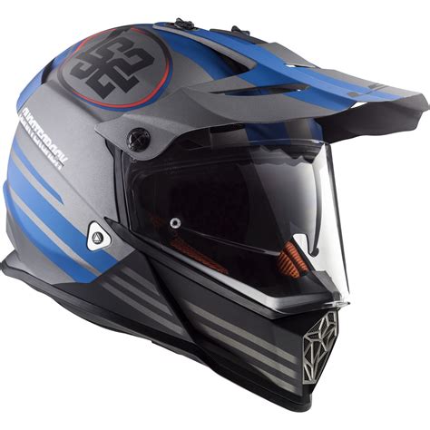 Ls2 Mx436 Pioneer Quarterback Dual Sport Helmet And Visor Adventure