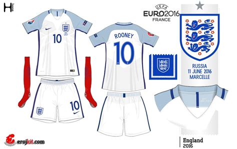 Check out our england football kit selection for the very best in unique or custom, handmade pieces from our shops. England home kit for Euro 2016.