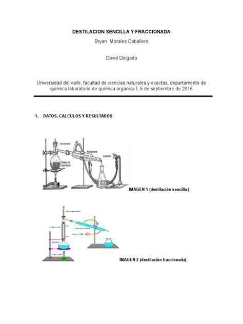 Destilacion Sencilla Y Fraccionada Info Distillation