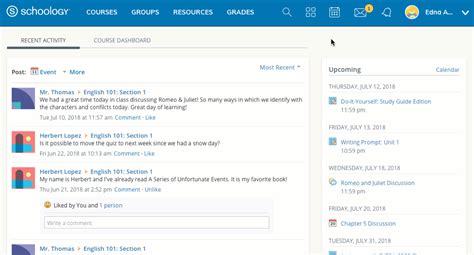 And while it features a. Homepage (Students) - Schoology Support