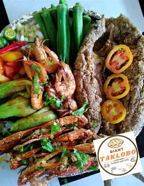 Giant Taklobo Seafood And Grill Home Bolinao Pangasinan Menu